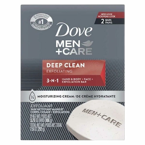 Dove 2 Pack Jabon Men Deep Clean 212 Gr