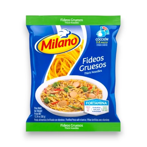 Milano Fideos Gruesos 350Gr