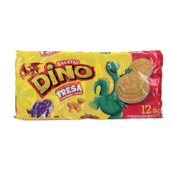 Dino Galletas Fresa 12/1