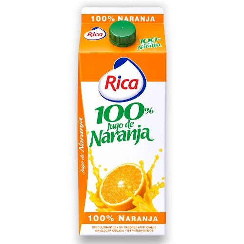 Rica Jugo Naranja 100% 1/2 Gl