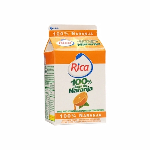 Rica Jugo 100% Naranja 15 OZ