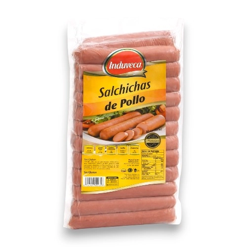 Induveca Salchicha Pollo 30/1 Paq.