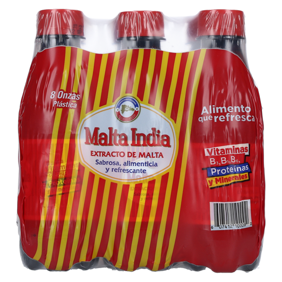 Malta India 6 Pack 8 OZ Plastica