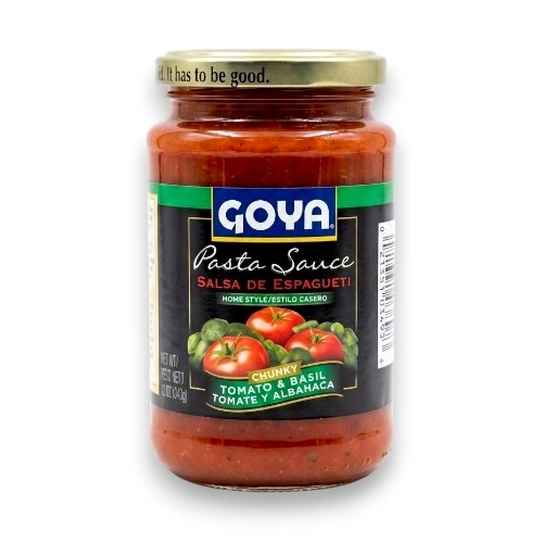 Goya Salsa De Espaguetti Tomate y Albahaca 12 Oz