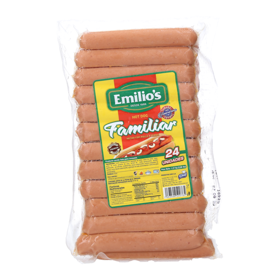 Emilio's Hot Dog s 24/1 Paq.