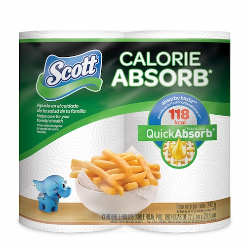 Scott Papel Toalla Calorie Absorb 180 Hojas 2/1