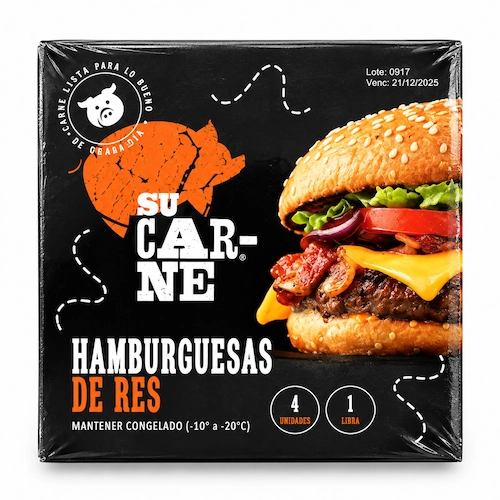 Sucarne Hamburguesa De Res 4/1