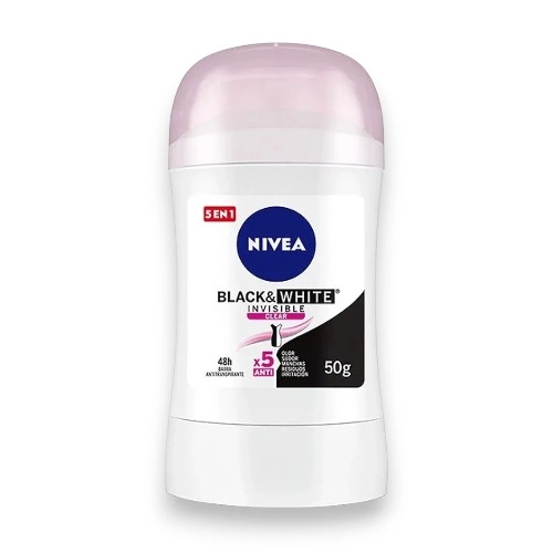 Nivea Desodorante Black&White Invisible Clear 50 Gr