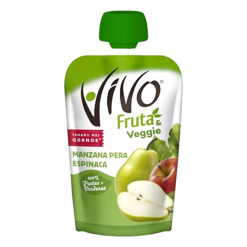 Vivo Compota Manzana/Pera/Espinaca 120 Gr