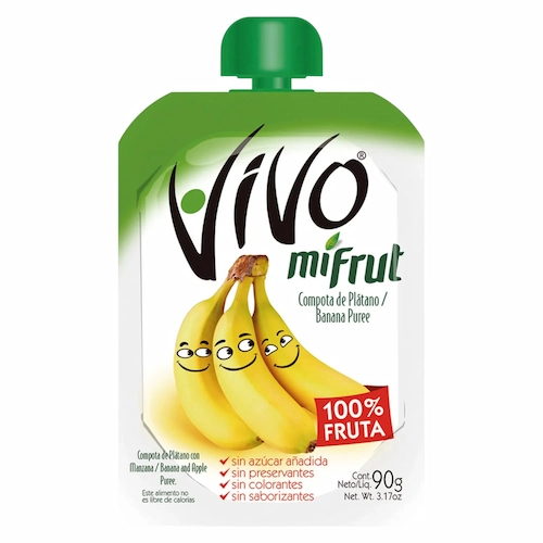 Vivo Compota Banana 90 Gr