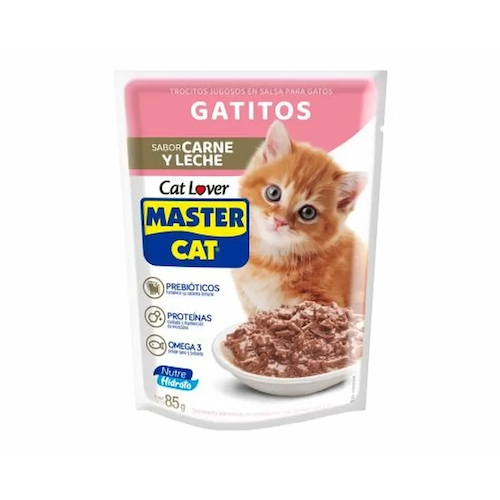 Master Cat Gatitos Carne y Leche 85 GR