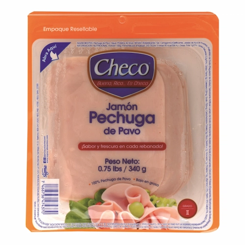 Checo Jamón Pechuga De Pavo 0.75 LB