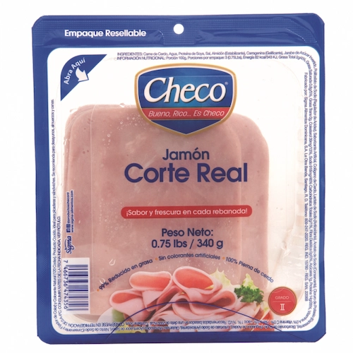 Checo Jamón Corte Real 0.75 Lb