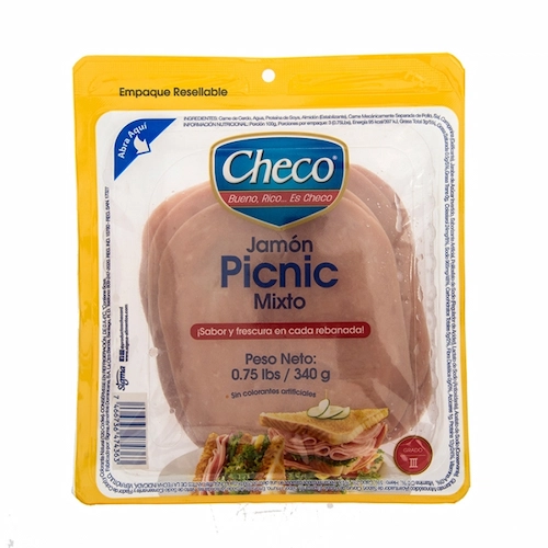 Checo Jamón Picnic 0.75 Lb