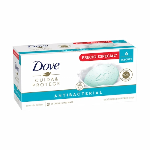 Dove 6 Pack Jabon Cuidado Antibacterial 540 Gr