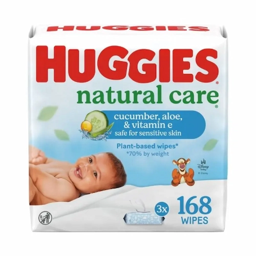 Huggies Natural Care 168 Wipes