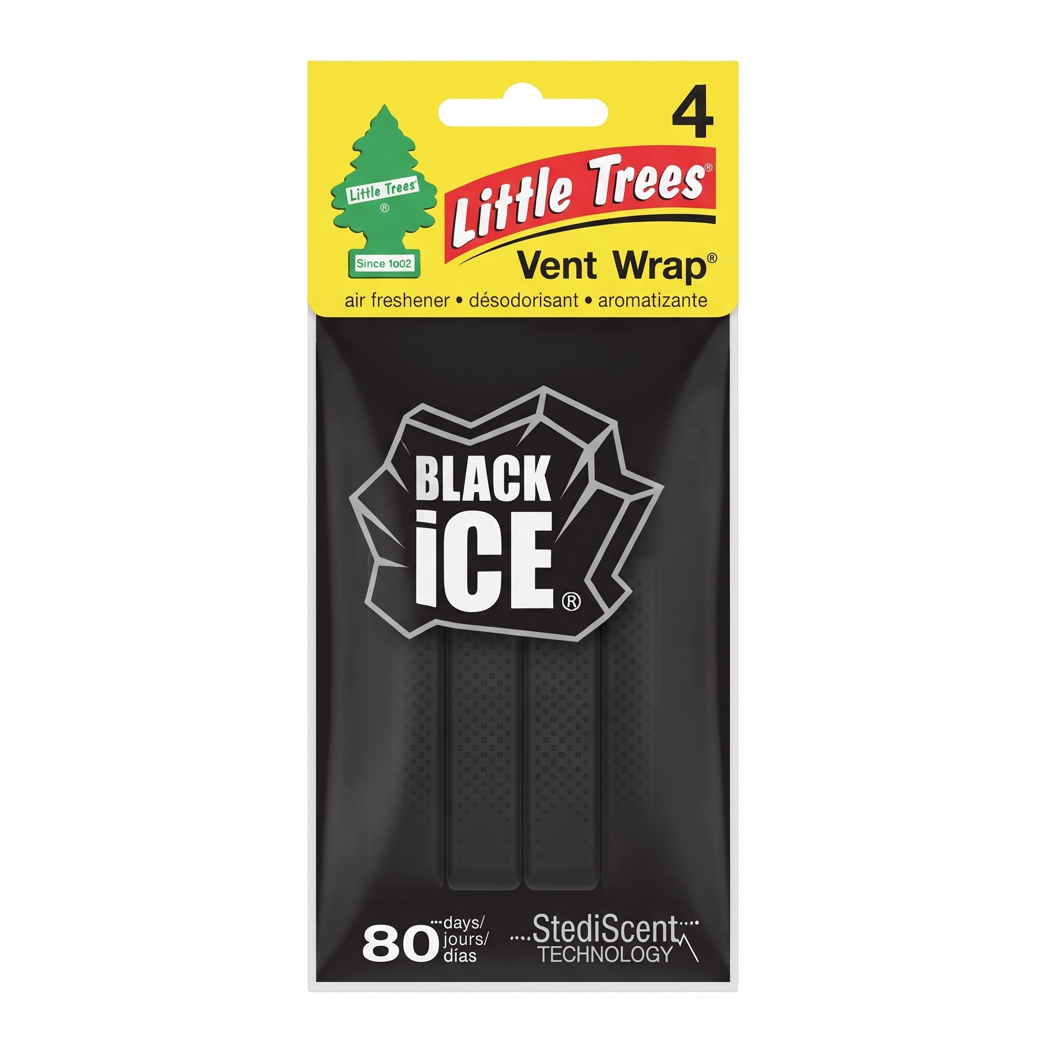 Little Trees Ambientador Vent Wrap Black Ice 4/1