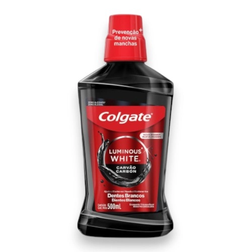 Colgate Enjuague Bucal Luminous White Carbono 500 Ml