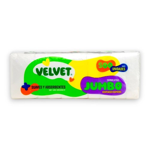 Velvet Servilletas Jumbo Dispenser 500/1