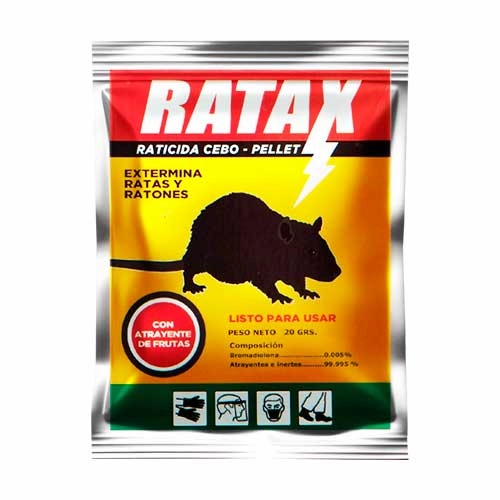 Ratax 0.005 DR Raticida 5/1 20 Gr