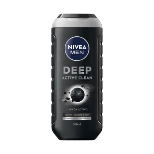 Nivea Men Jabon Liquido 3 En 1 Deep Active Clean 500 Ml