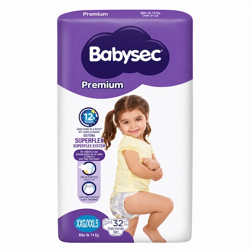 BabySec Pañales Premium XXL5 32/1