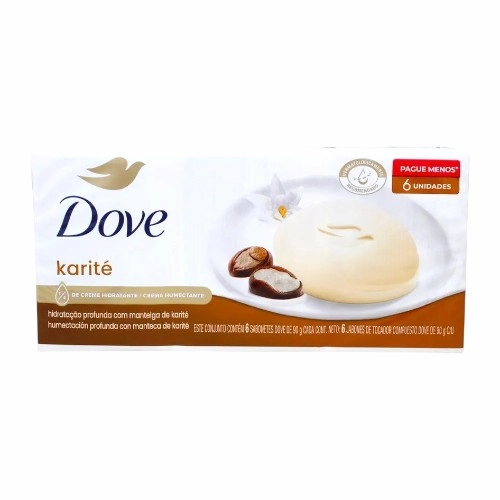 Dove 6 Pack Jabon Karite 540 Gr