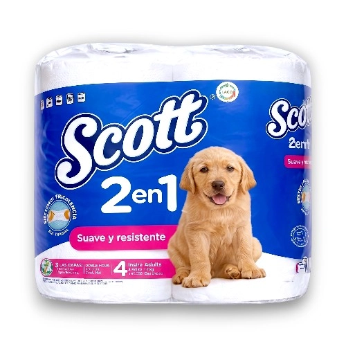 Scott Jumbo 2en1 Papel Higienico 4/1