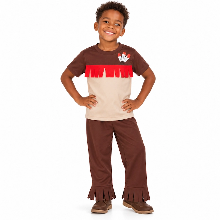 Disfraz De Indigena Niño 2-8