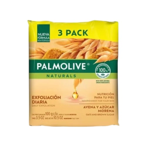 Palmolive Avena y Azucar Morena 3 Pack 100 Gr