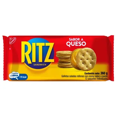Ritz Galletas Queso 360Gr 12/1