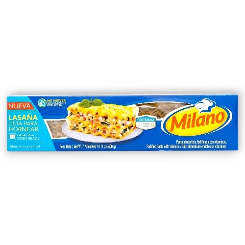 Milano Lasaña Lista 400 Gr