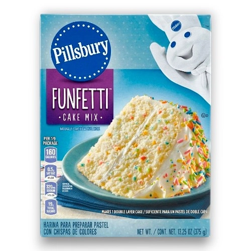Funfetti Core Pillsbury Funfetti Cake Mix 375 GR - Precio en RD | SupermercadosRD