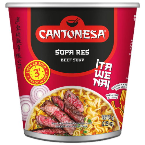 Sopa Cantonesa Res Vaso 64 Gr