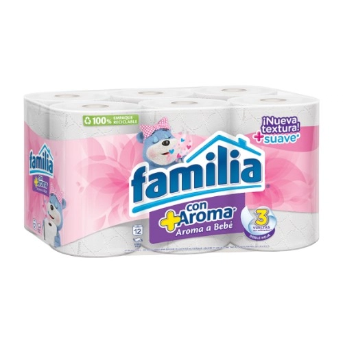 Familia Papel Higienico Aroma a Bebe 12 Un