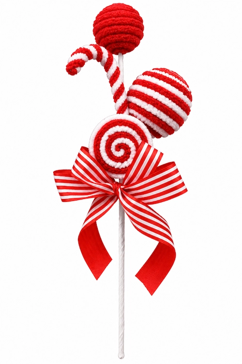 Adorno De Navidad Baston Rojo/Blanco 2502