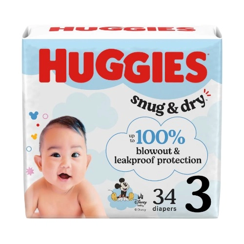 Huggies Snug & Dry Jumbo P3 34/1
