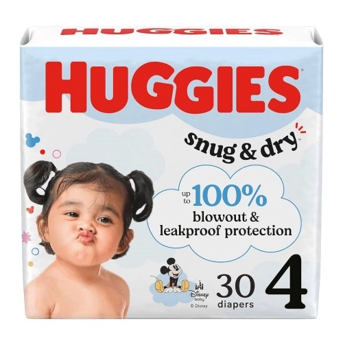 Huggies Snug & Dry Jumbo P4 30/1