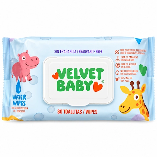 Velvet Baby Wipes Sin Aroma 80/1