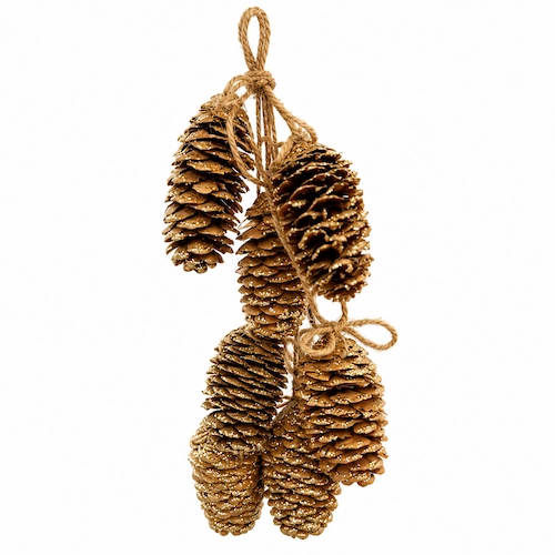 Adorno De Navidad Piña Con Brillos 26194