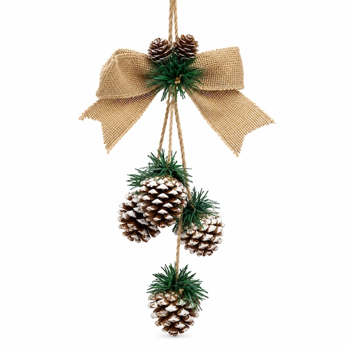 Adorno De Navidad Piña Con Nieve 26195