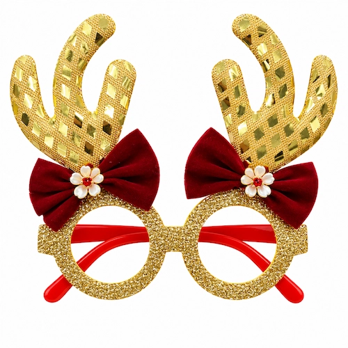 Lentes De Navidad 2609 Dorado