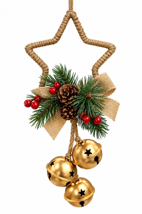 Adorno Navideño Estrella/Cascabel 241B
