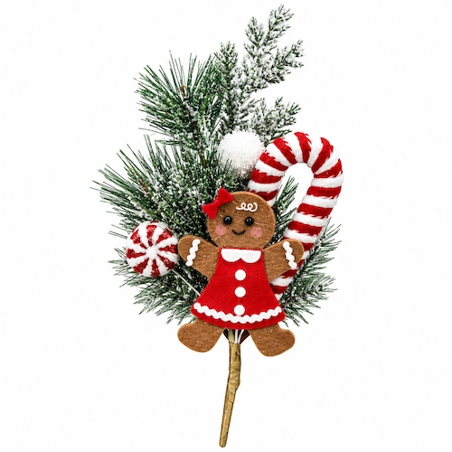 Adorno De Navidad Muerdago Con Jengibre 26128